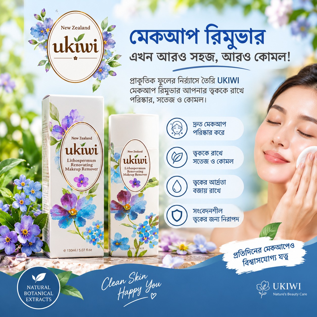 UKIWI Lithospermum Renovating Makeup Remover